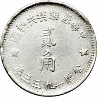 (№1932y508) Монета Китай 1932 год 20 Cents